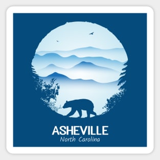 Asheville Blue Ridge Mountains - BLUE 01 Sticker